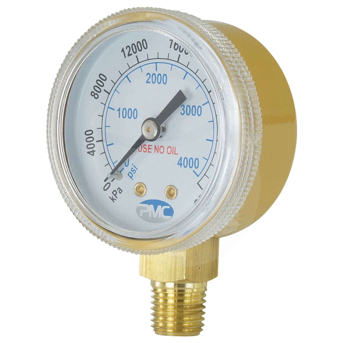 NITROGEN GAUGE, PMC, 04000 PSI PMC, KPA/PSI, HIGH